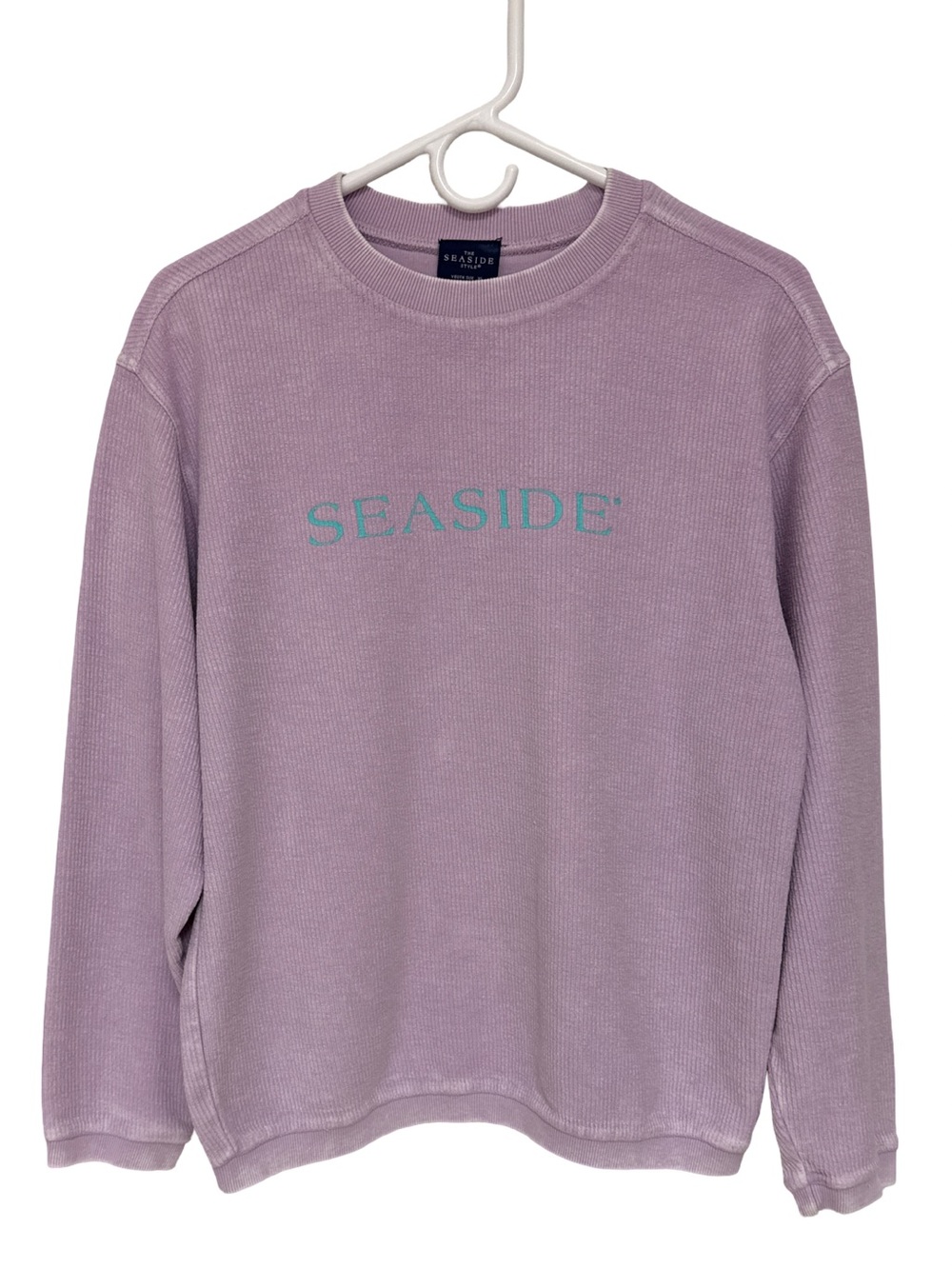 The Seaside Style “Seaside” Lavender Crewneck Sweatshirt Youth XL